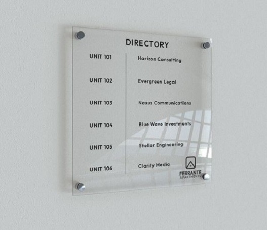 acrylic business signs