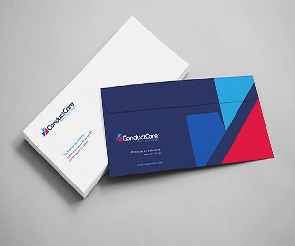 branded business envelop
